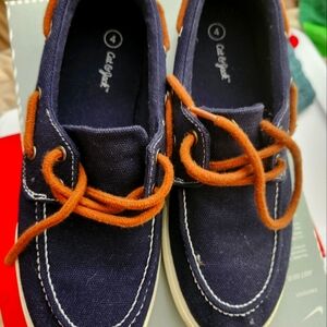 Cat and Jack Navy Blue Boat Shoes